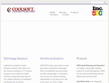 Tablet Screenshot of coolsoft-tech.com